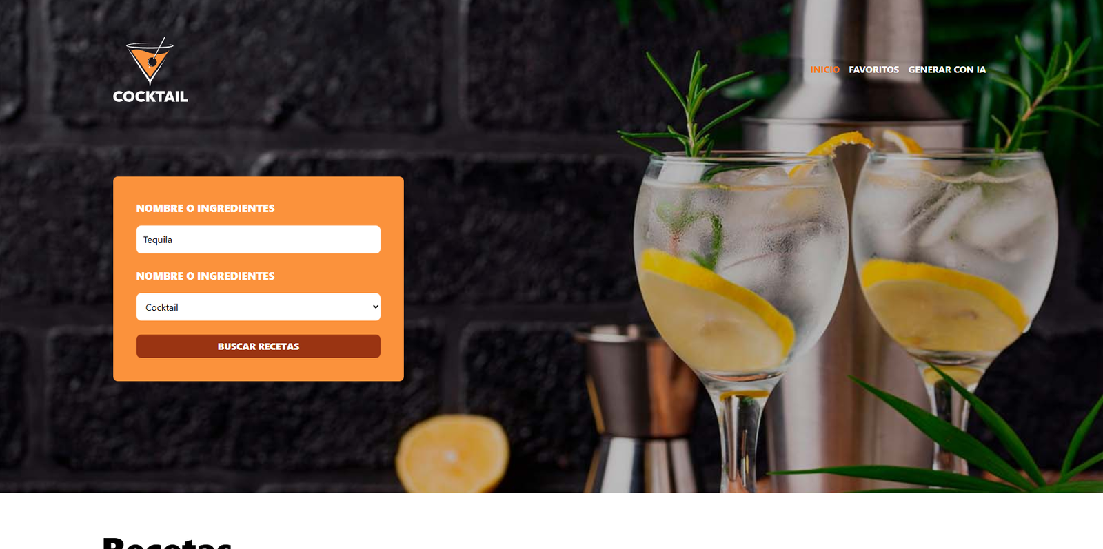 Generador de Recetas